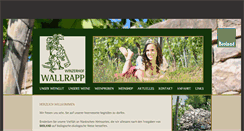 Desktop Screenshot of bio-weingut-wallrapp.de